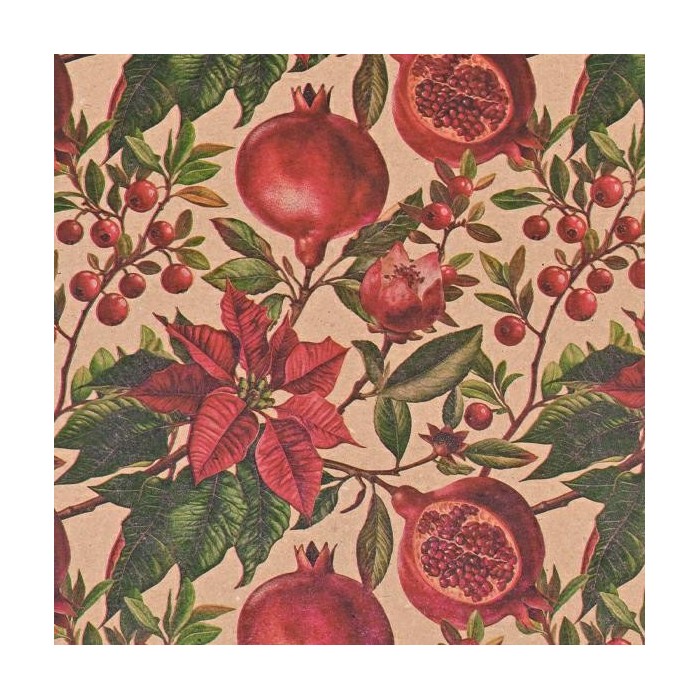 ROTOLO CM.100X25MT. CARTA POINSETTIA CREAM